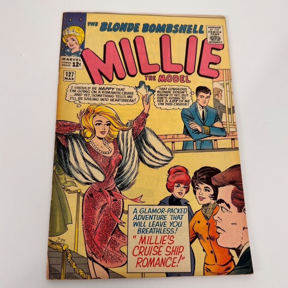Marvel Millie the Model Comic Issue 127 Silver Age 1965 Stan Lee w/‎ Board & Bag